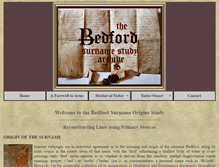 Tablet Screenshot of bedfordsurnamearchive.com